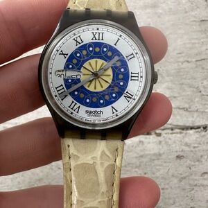 Vintage Swatch Watch Swiss Snow Needs Battery